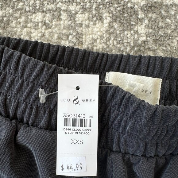 NWT Lou & Grey Sandwashed Shorts Color Black Size XXS - Picture 8 of 9